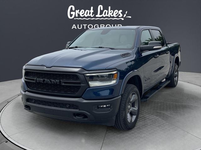 2020 RAM 1500 Big Horn/Lone Star in Patriot Blue Pearlcoat — front three-quarter view