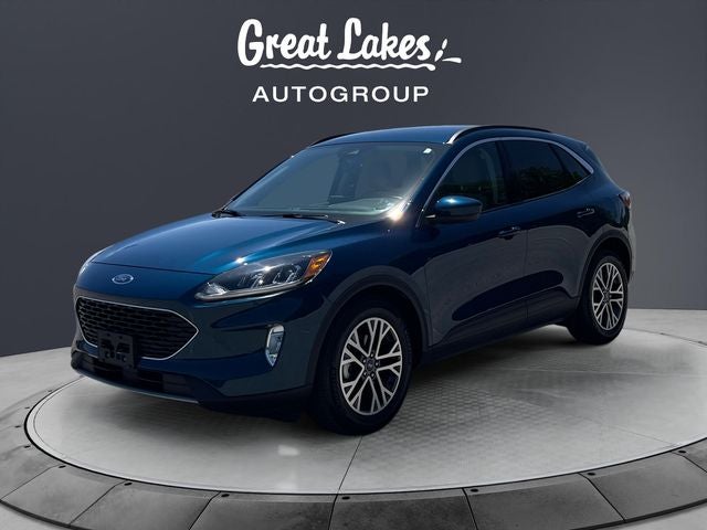 2020 Ford Escape SEL in Dark Persian Green Metallic — front three-quarter view