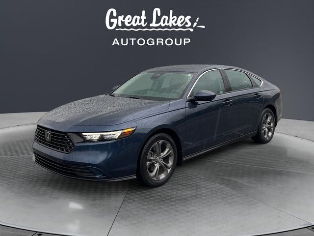 2024 Honda Accord EX in Canyon River Blue Metallic — front three-quarter view