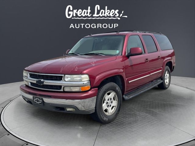 2005 Chevrolet Suburban 1500 LT in Sport Red Metallic — front three-quarter view