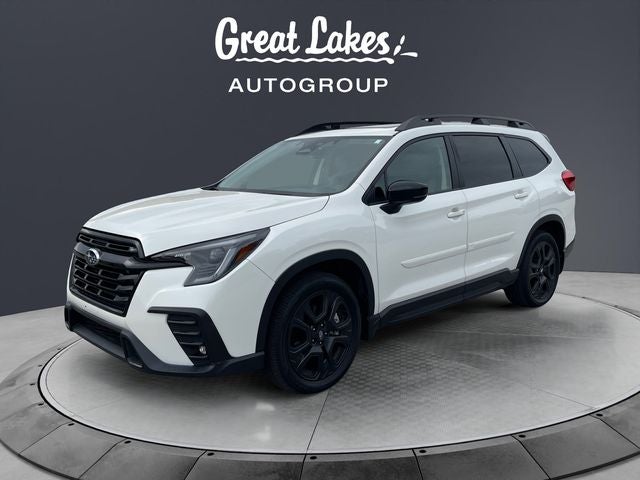 2024 Subaru Ascent Onyx Edition in Crystal White Pearl — front three-quarter view