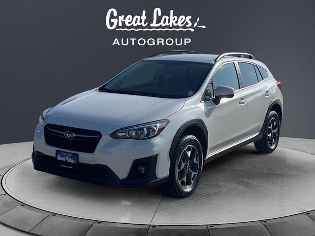 2019 Subaru Crosstrek 2.0i Premium in Crystal White Pearl — front three-quarter view