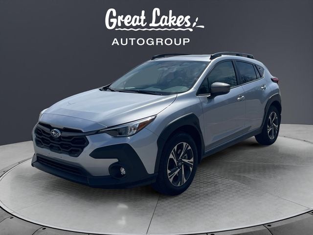 2024 Subaru Crosstrek Premium in Ice Silver Metallic — front three-quarter view