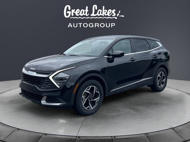 2024 Kia Sportage LX in Ebony Black — front three-quarter view
