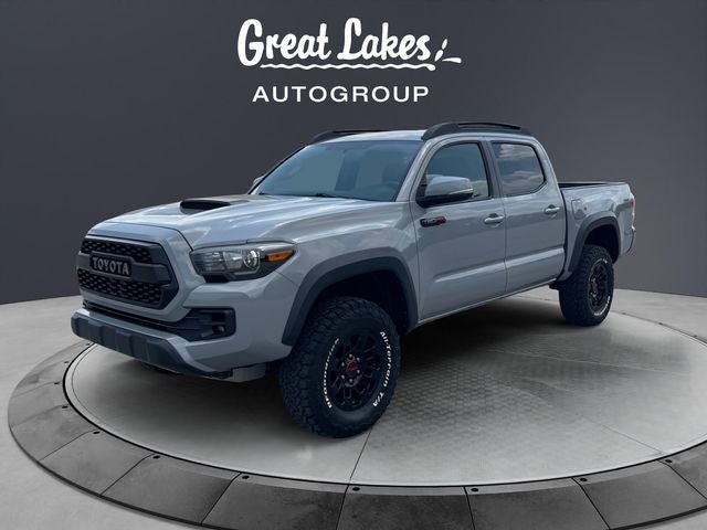 2017 Toyota Tacoma TRD Pro in Cement — front three-quarter view