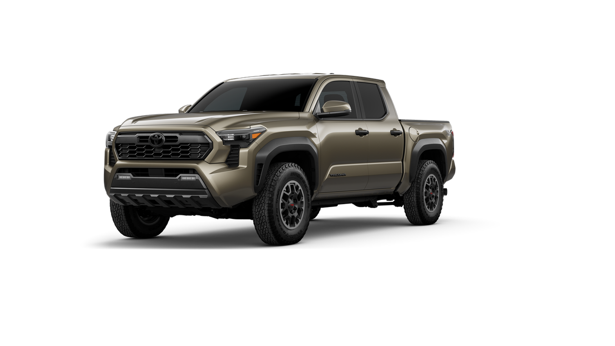 2026 Toyota Tacoma TRD Off-Road in Heritage Blue — front three-quarter view