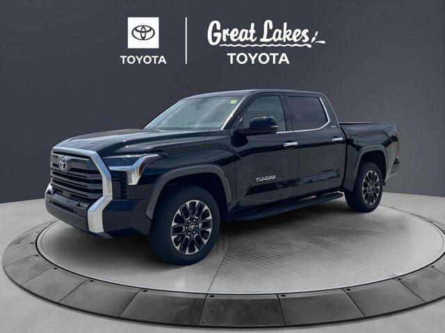 2026 Toyota Tundra Limited in Midnight Black Metallic — front three-quarter view